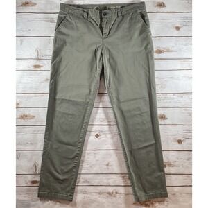 Gap Khakis Broken-In Straight Olive Green Chinos Pants Women's Size 8